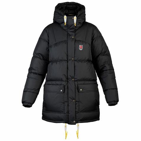 Fjällräven Women Expedition Down Jacket Black PH320614 Philippines